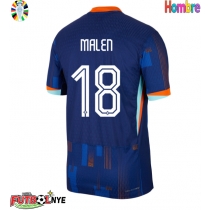 Camiseta Países Bajos Donyell Malen #18 Visitante Equipación Eurocopa 2024 manga corta